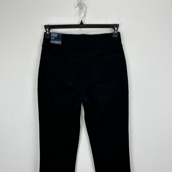 J.Crew Tall Essential Straight Jean All Day Stretch High Waist Black US 27 NWT - Picture 9 of 13